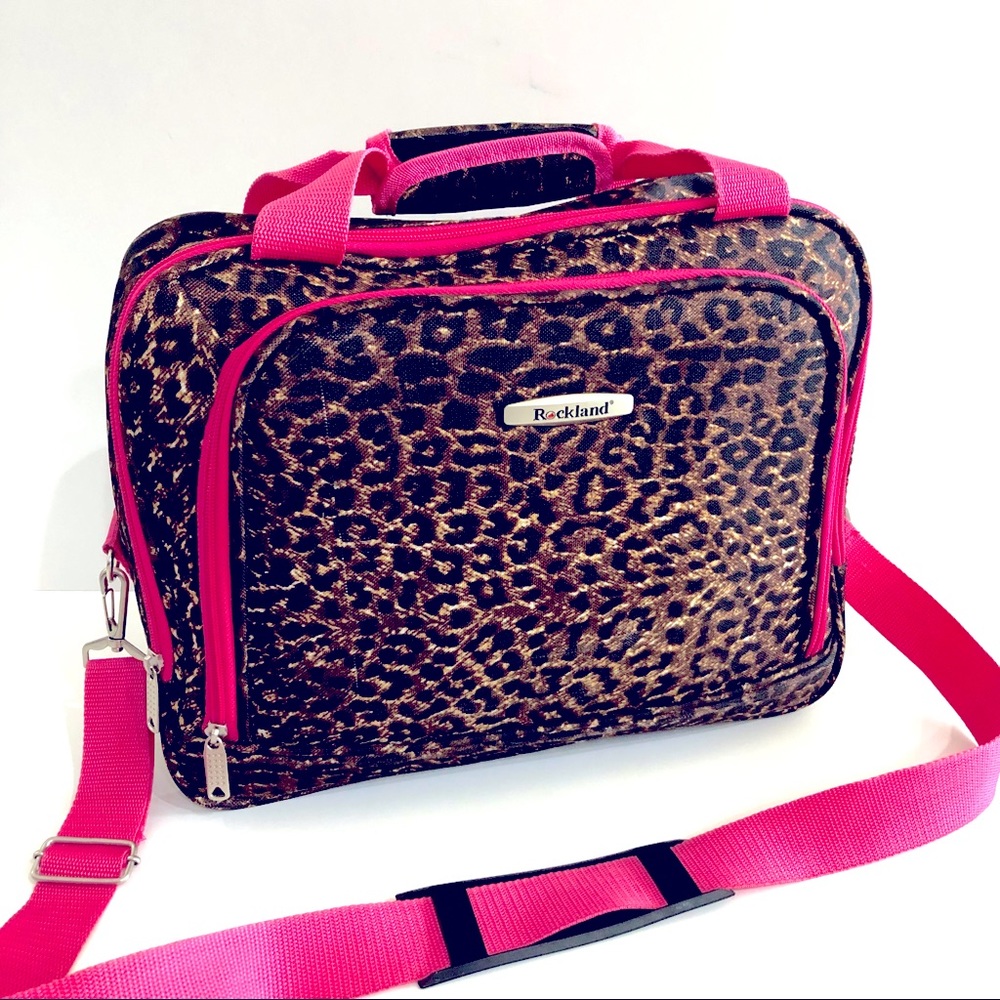 Rockland Gently Used Travel Bag Slide Over Suitcase Handle For Hands Free Travel